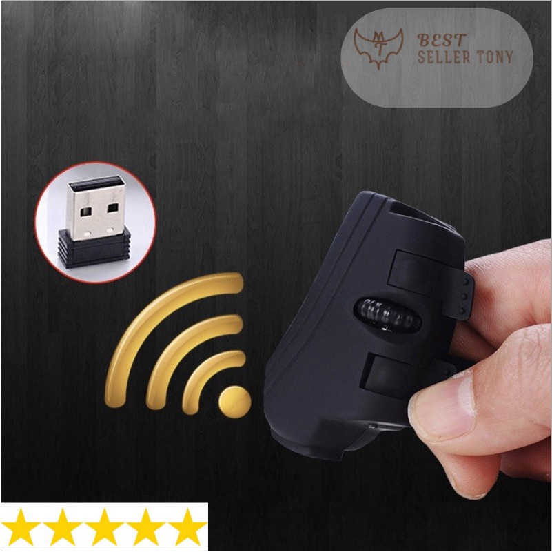 Libishop - Chuột bay chỉ tay đa năng Mouse Pointing Geyes Black không dây