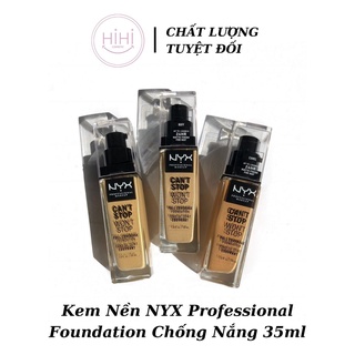 Kem Nền NYX Professional Foundation Chống Nắng 35ml - Tăng Cường Bắt Sáng Độ Che Phủ Cực Kỳ Cao