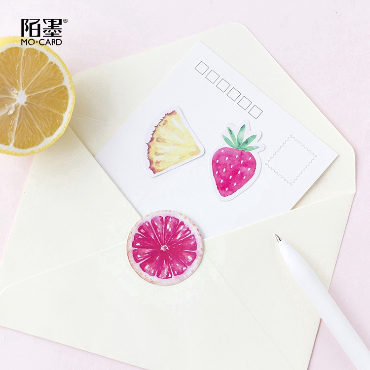 Bộ 45 miếng dán nhỏ trang trí hình trái cây