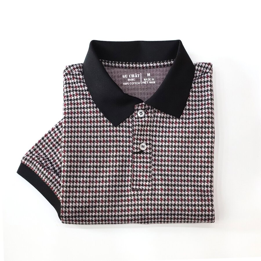 Áo Thun Polo Tay Ngắn Nam GU CHẤT, Vải Dệt Kim Mềm Mại, Thông Thoáng, Phom Regular Dễ Mặc - GUPL22