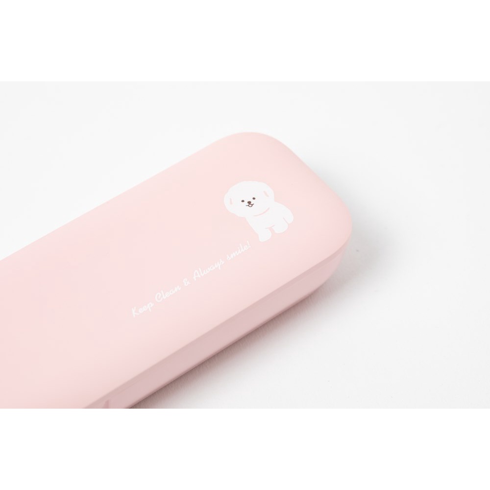 Hộp Khử Trùng Bàn Chải Đánh Răng ARTBOX Hàn Quốc Cổng USB Màu Hồng Dễ Thương
