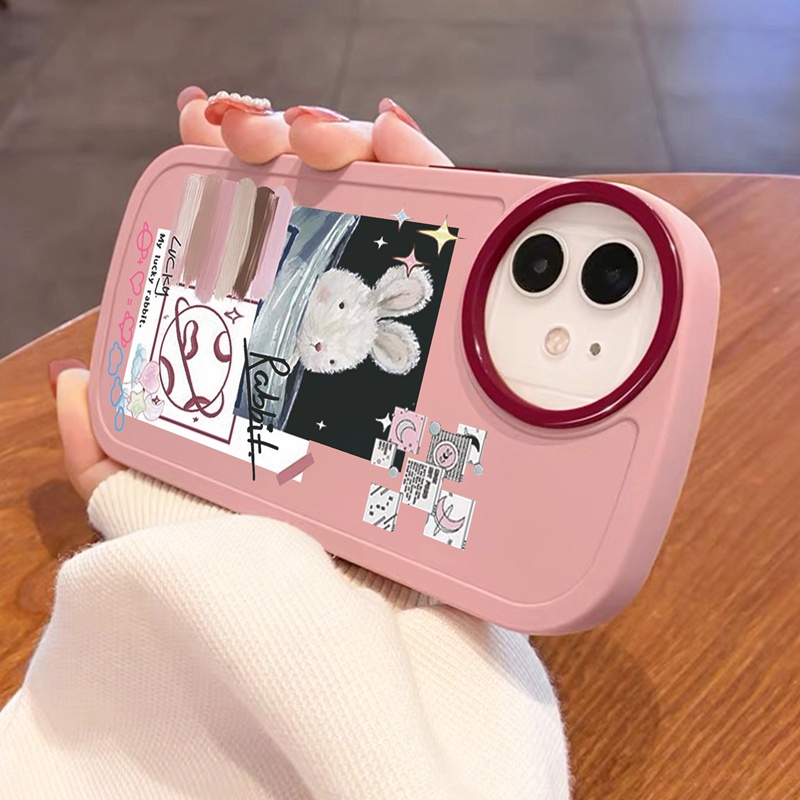 Ốp lưng iphone Suntaiho Ốp lưng iphone Ốp Điện Thoại silicone dẻo in hình gấu / thỏ đáng yêu chống rơi thích hợp cho iPhone 13 12 11 PM X xr Xs Max