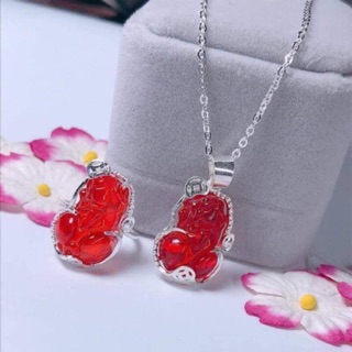 Combo nhẫn và dây chuyền tì hưu