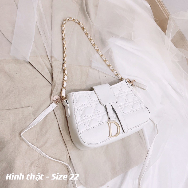 Túi đeo chéo nữ công sở thêu ô size to thời trang đi chơi đep giá rẻ HT172