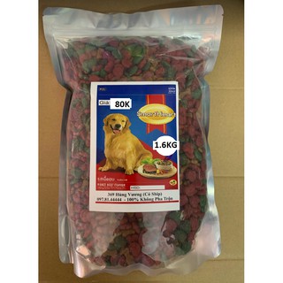 Thức Ăn Cho Chó Lớn Hạt Khô SmartHeart Vị Thịt Bò Nướng 1.6KG CHIẾT KHÓA ZIP