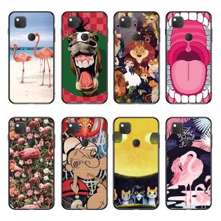 Ốp Điện Thoại TPU Mềm In Chim Hồng Hạc Hoạt Hình Cho Google Pixel 3A XL / Pixel 4 XL / Pixel 4A