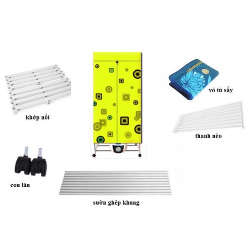 Tủ Sấy Quần Áo Sam Sung 2 Tầng Có Điều Khiển Từ Xa