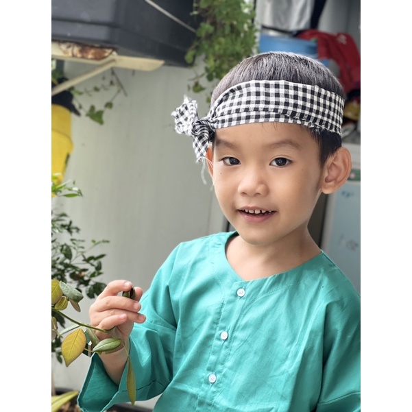 Bộ Đồ Bà Ba Màu Xanh Lý (Tặng kèm Khăn rằn)