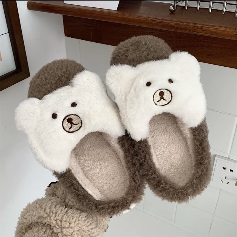 Dép bông đi trong nàh mùa đông siêu cute đảm bảo ấm hưn NYC lun nha 🌈 [ ORDERZANG ]