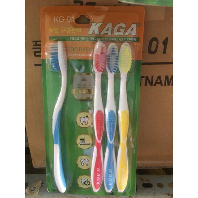 Vĩ 4 bàn chải đánh răng Kara