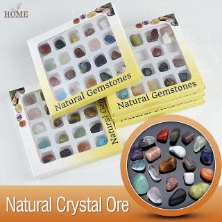 Bộ 20 viên đá tự nhiên trang trí nhiều màu sắc