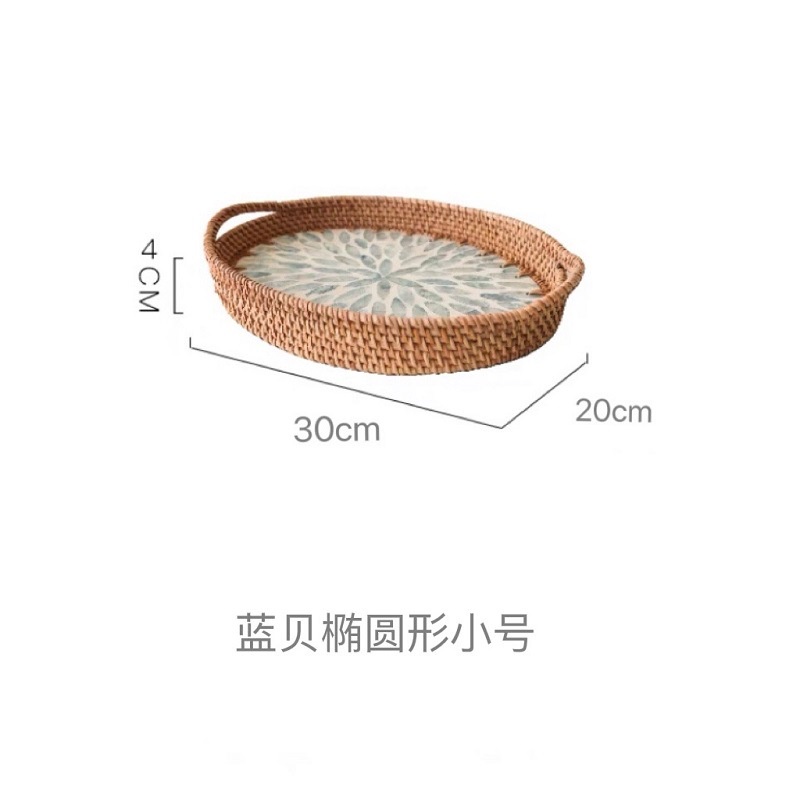 Giỏ Mây Đựng Trái Cây Di Động Cho Nhà Bếp
