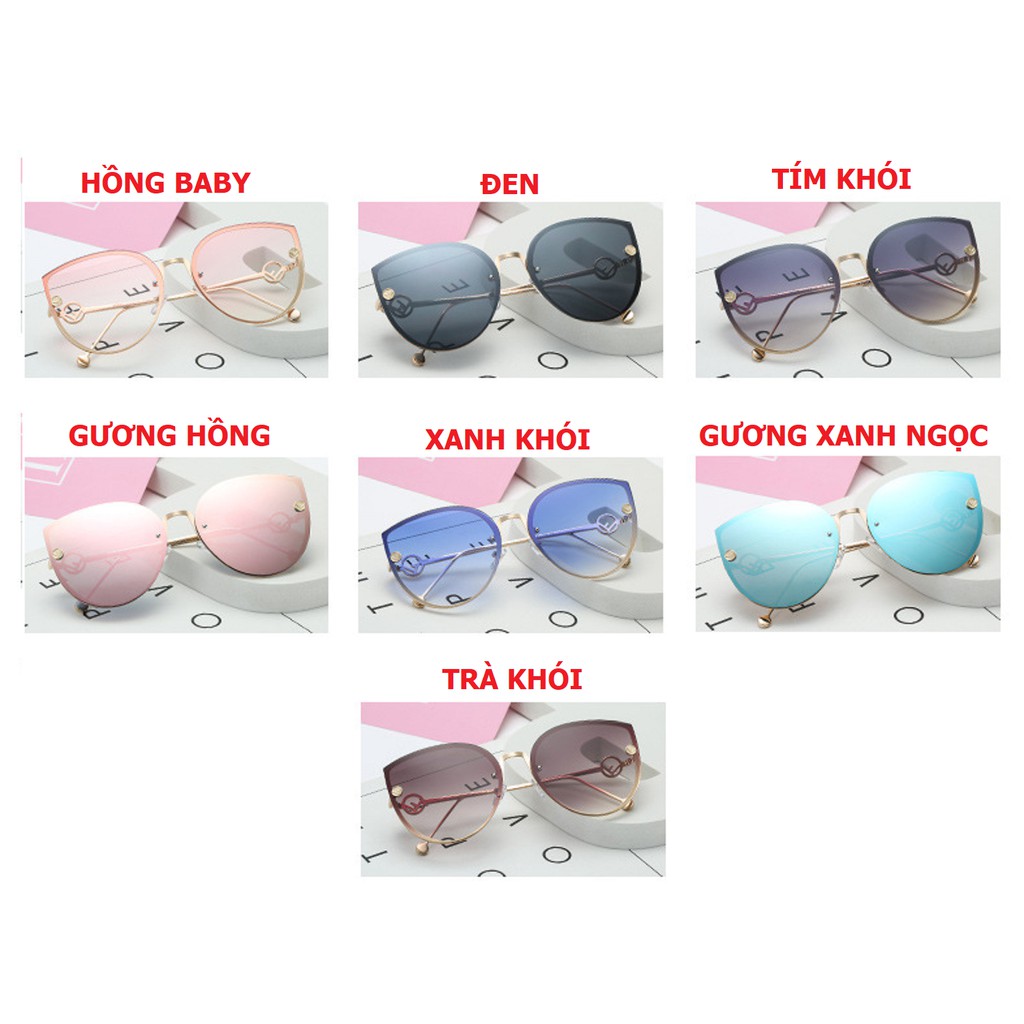 ❌FULLBOX HÃNG❌MẮT KÍNH MÁT NỮ FENDI XẾCH HÀN QUỐC GỌNG KIM LOẠI CAO CẤP HOT TREND | BigBuy360 - bigbuy360.vn