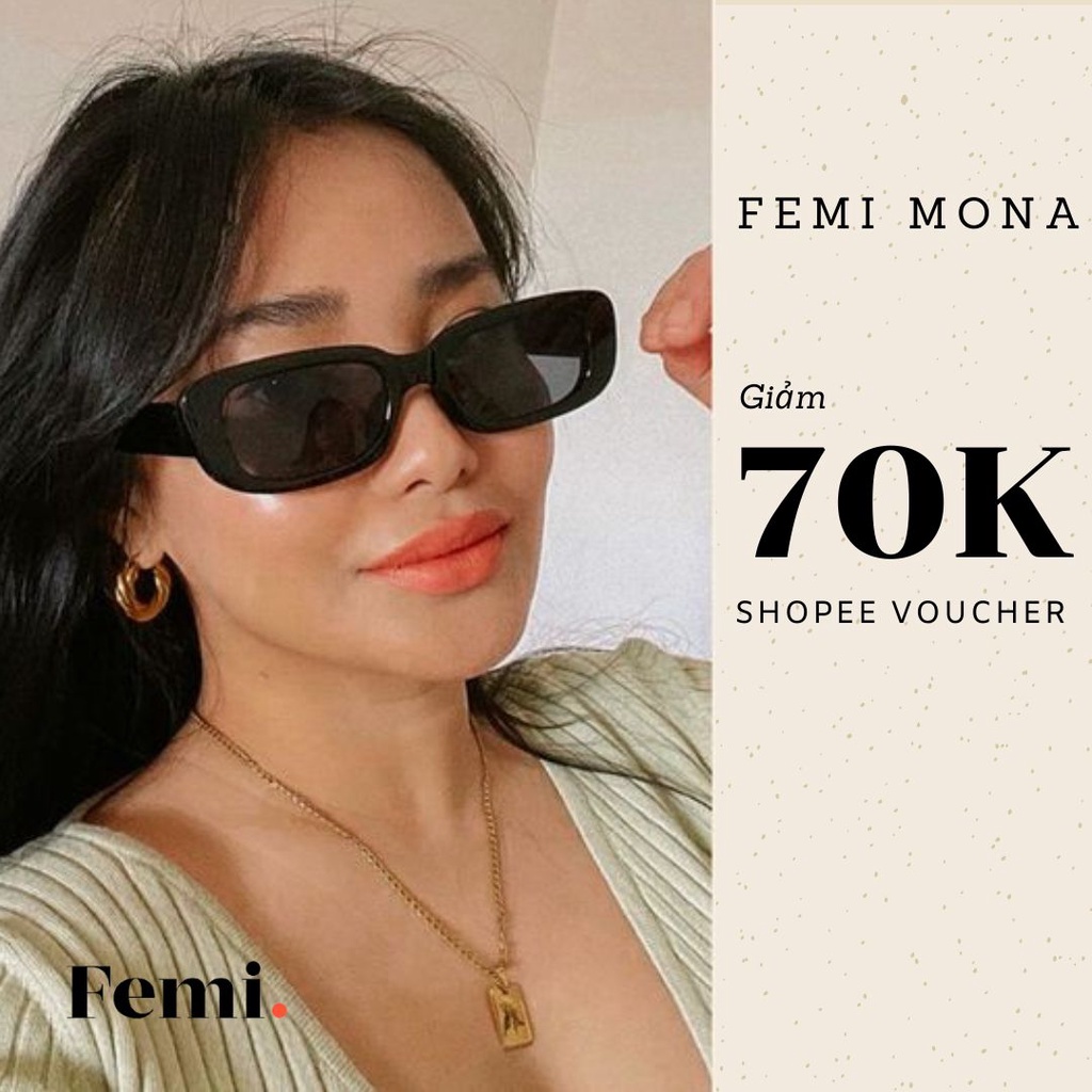 Kính mát Femi Mona phong cách Retro, trẻ trung
