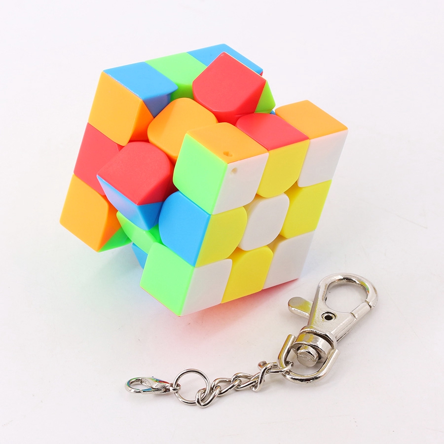 Móc khóa hình khối rubik 3x3x3 30mm 35mm 40mm