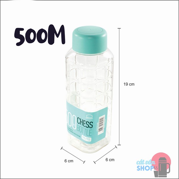 [Có Video] Bình đựng nước Lock&amp;Lock Chess Bottle chất liệu PET BPA Free HAP815 HAP816