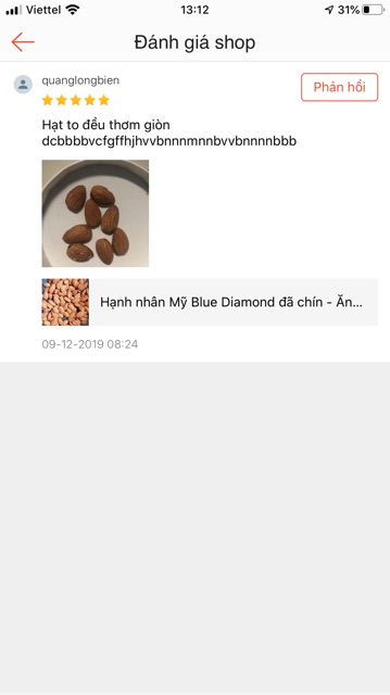 Hạnh nhân Mỹ Blue Diamond đã chín - Ăn vặt Keto Hàng mới ăn ngon! ( 500gr )