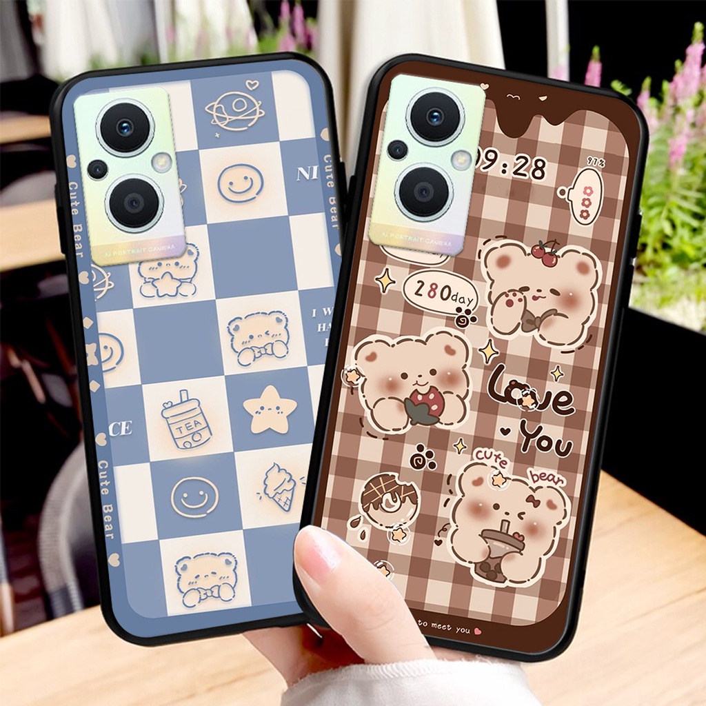 Ốp lưng Oppo RENO 7Z 5G in hình 3D GẤU cute be@r, soda, happy day cực hot ,thời thượng