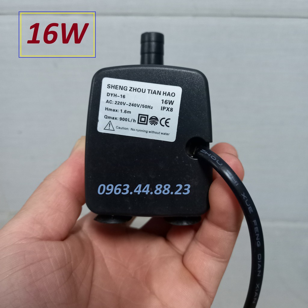 Động cơ bơm nước quạt điều hòa 18W 220V Hmax 1.8m 1000L/h