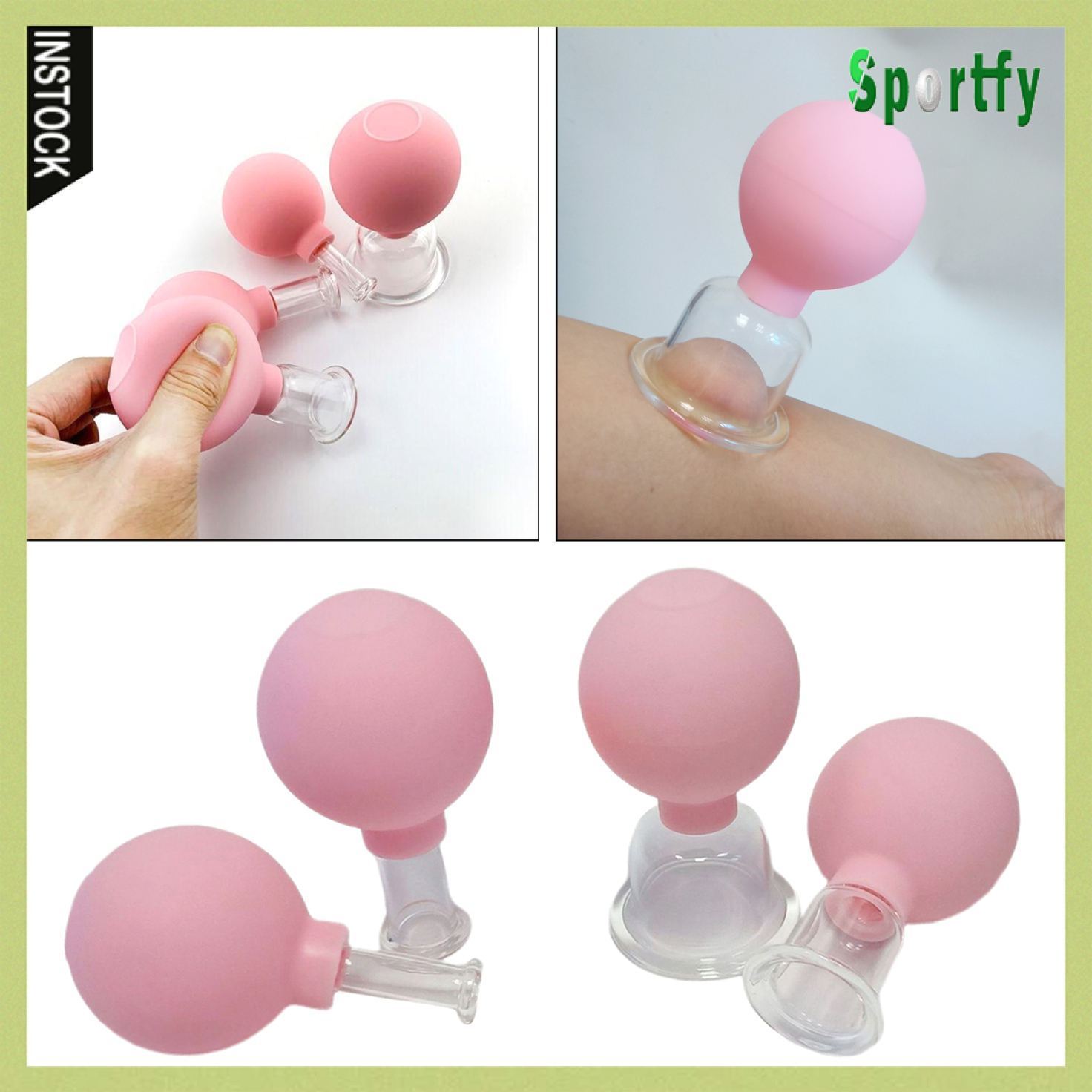 Sportfy Massage Cupping Cup Salon Face Back Chest Leg Message Disper Cold Type 1