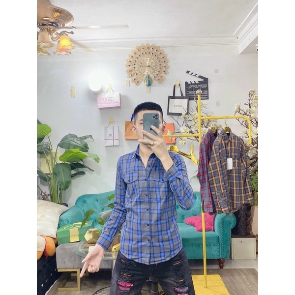 Sơ Mi Kẻ cao cấp màu hot