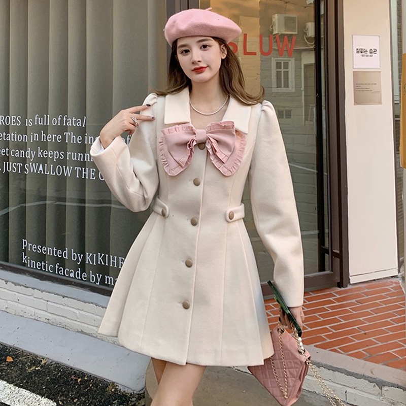 🍓🍂Áo Khoác Len Nơ Rời Phong Cách Tiểu Thư Nhẹ Nhàng 🍂🍓