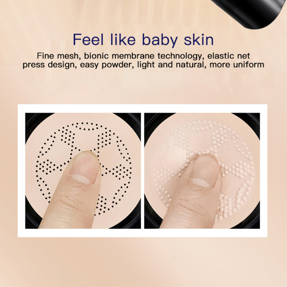 Air Cushion BB Cream Whitening Concealer Oil Control Make Up with Mushroom Puff ...