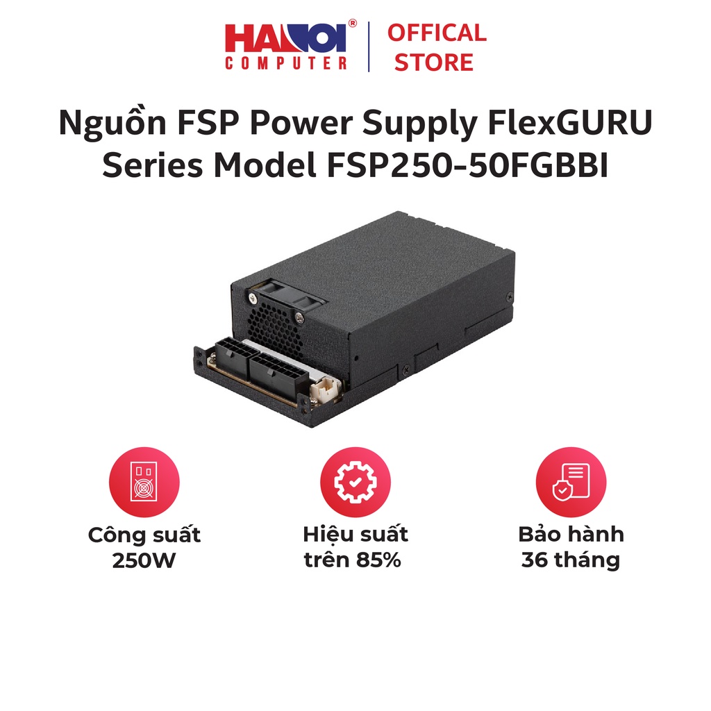 Nguồn FSP Power Supply FlexGURU Series Model FSP250-50FGBBI Active PFC (80 Plus /Flex ATX/Màu Đen)