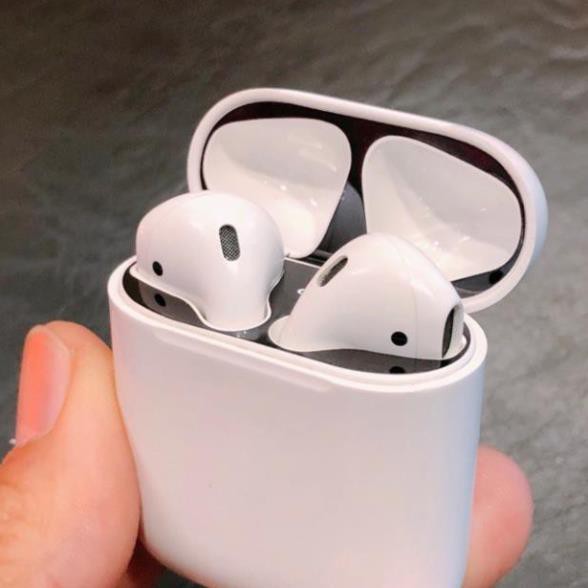 Dán skin kim loại chống bẩn cho Airpod 1/ Airpod 2 và Airpod Pro (chống bẩn bên trong nắp đậy Airpod)