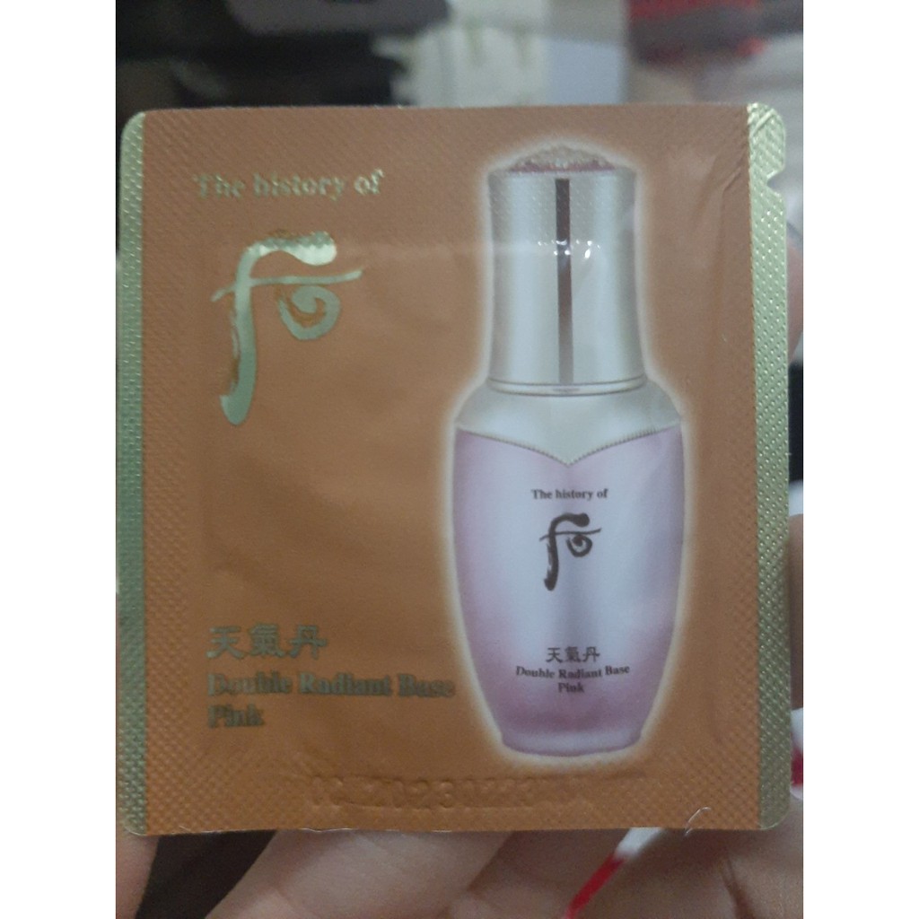 Combo 10 gói kem lót tái sinh Whoo Double Radiant Base Pink