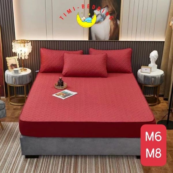 Ga chống thấm cotton chần bông cao cấp thoát mát, kháng khuẩn – drap chống thấm cotton - Timibedding