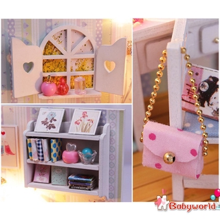 Bộ Lắp Ráp Nhà Búp Bê Bằng Gỗ Diy