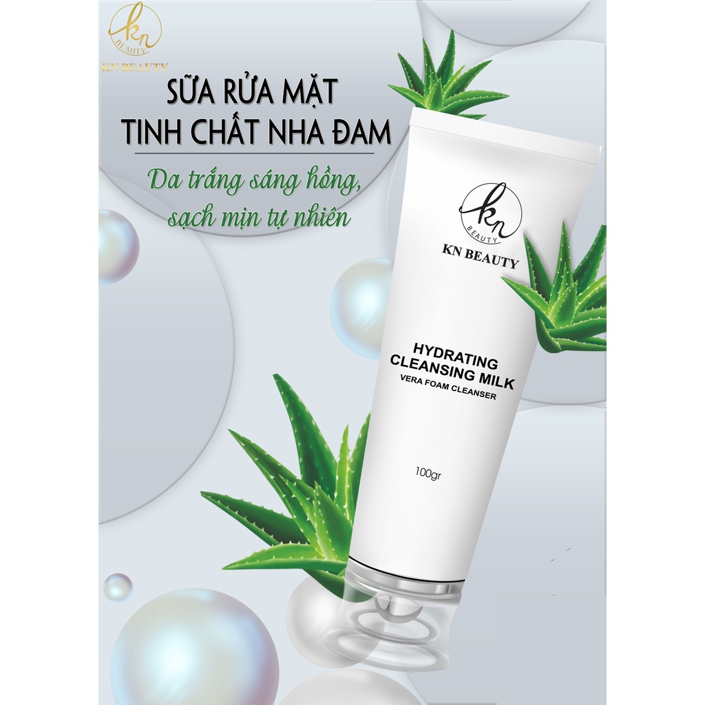 TRọn Bộ 5 sản phẩm Ngừa Nám Trắng Da KN Beauty Kem dưỡng + Serum + Sữa rửa mặt + Tẩy tế bào chết + kem chống nắng