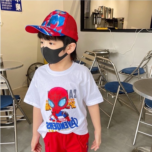 Bộ quần áo siêu nhân nhện cho bé bộ siêu nhân nhện cho bé trai 8-18kg Củ khoai tây shop chất cotton thoáng mát