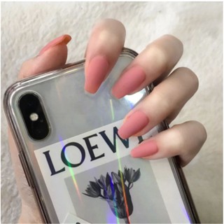 Set 24 Móng Tay Giả Dài Bằng Nhựa Acrylic