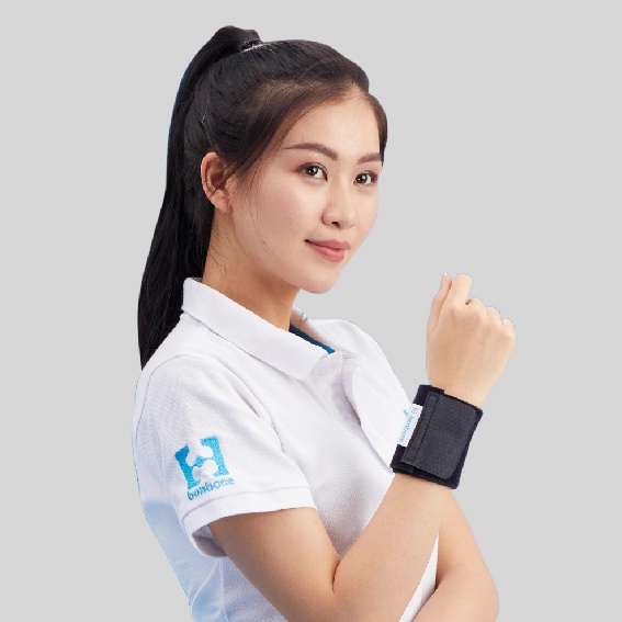 Đai nẹp cổ tay cơ bản Bonbone Standard Wrist Supporter - Made in Japan