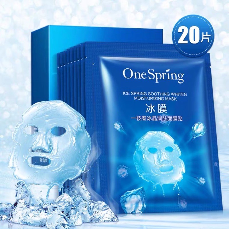 Mặt nạ lạnh Ice Spring Soothing Whiten Moisturizing Mask cấp ẩm làm dịu da