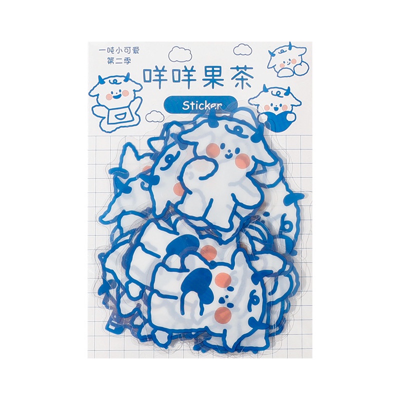 Set 40 miếng dán hình động vật dễ thương trang trí sổ tay DIY