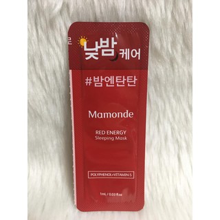 1 Gói Dùng Thử Mặt Nạ Ngủ Mamonde Red Energy Sleeping Mask 1ml