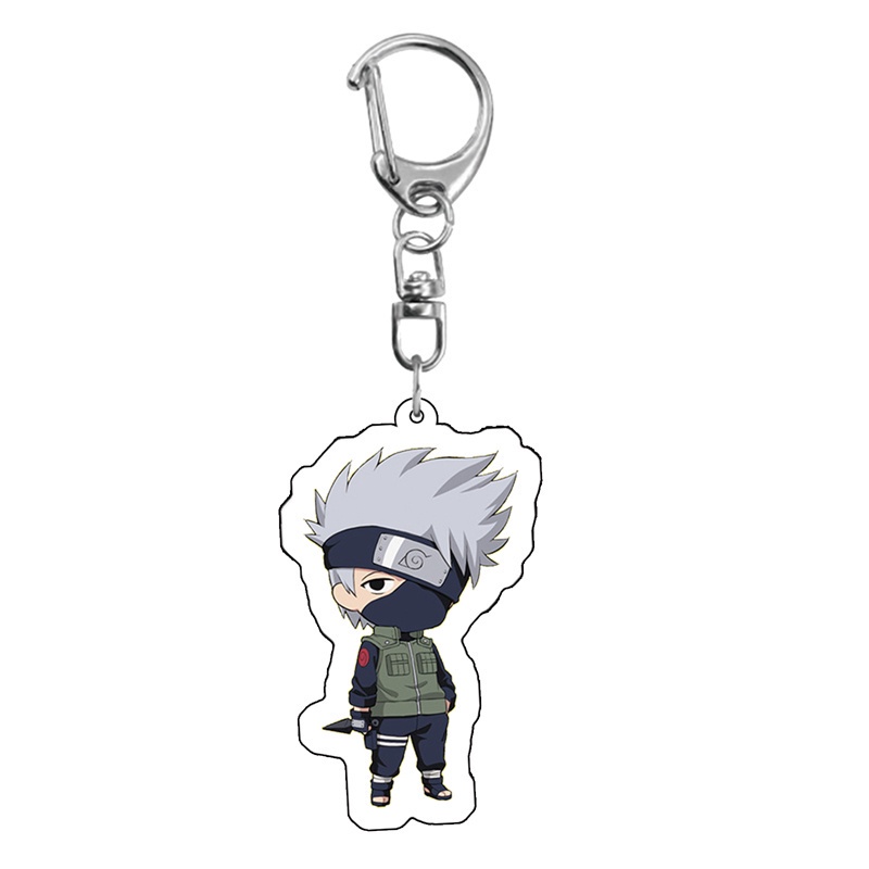 Móc khóa nhựa acrylic họa tiết naruto dễ thương