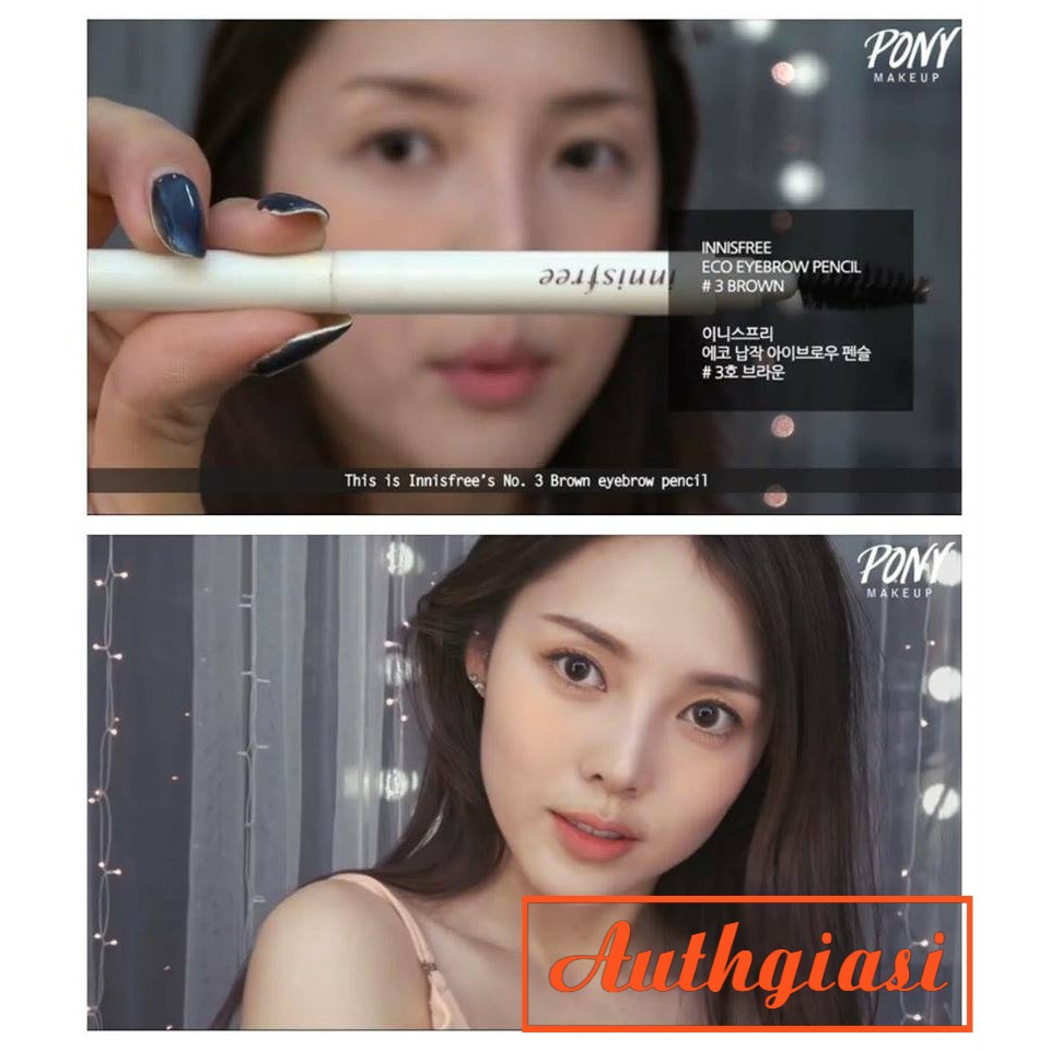 Chì kẻ mày Innisfree Auto EyeBrow Pencil hai đầu dễ kẻ, lên màu đẹp | BigBuy360 - bigbuy360.vn
