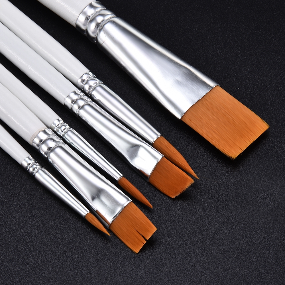 Set 6 cọ vẽ tranh sơn dầu kiểu dáng chuyên nghiệp chất lượng cao