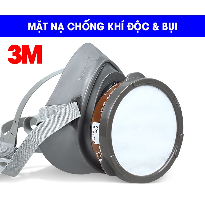 Mặt Nạ Phòng Độc Sơn, PU, Thuốc Trừ Sâu, Chống Bụi, Hóa Chất. Mặt Nạ 3M 3200.