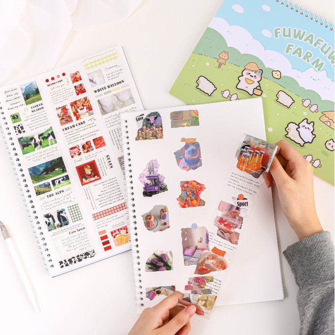 Sổ lò xo lưu trữ washi sticker sổ chiết Adventure travel kích cỡ A4 A5 | BTS014
