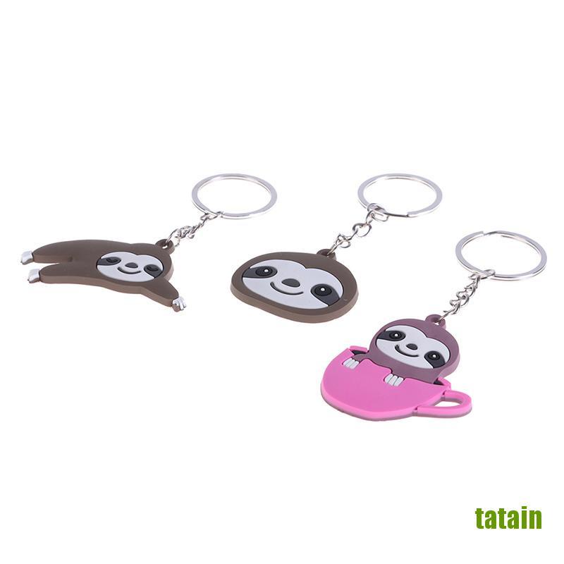 Móc Chìa Khóa / Điện Thoại Hình Chú Lười Bằng Pvc Độc Đáo Diy