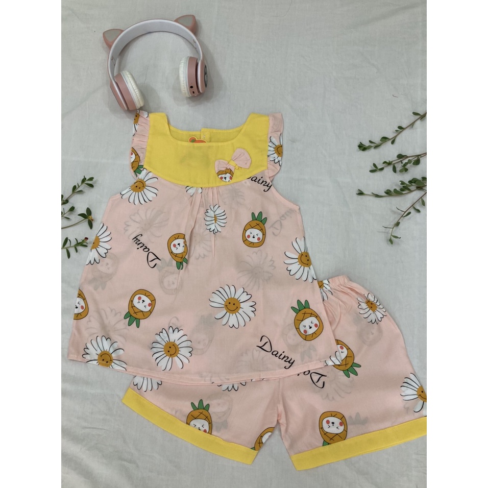 Bộ lanh lụa chất đẹp cho bé gái  SIZE TO từ 25 tới 45kg