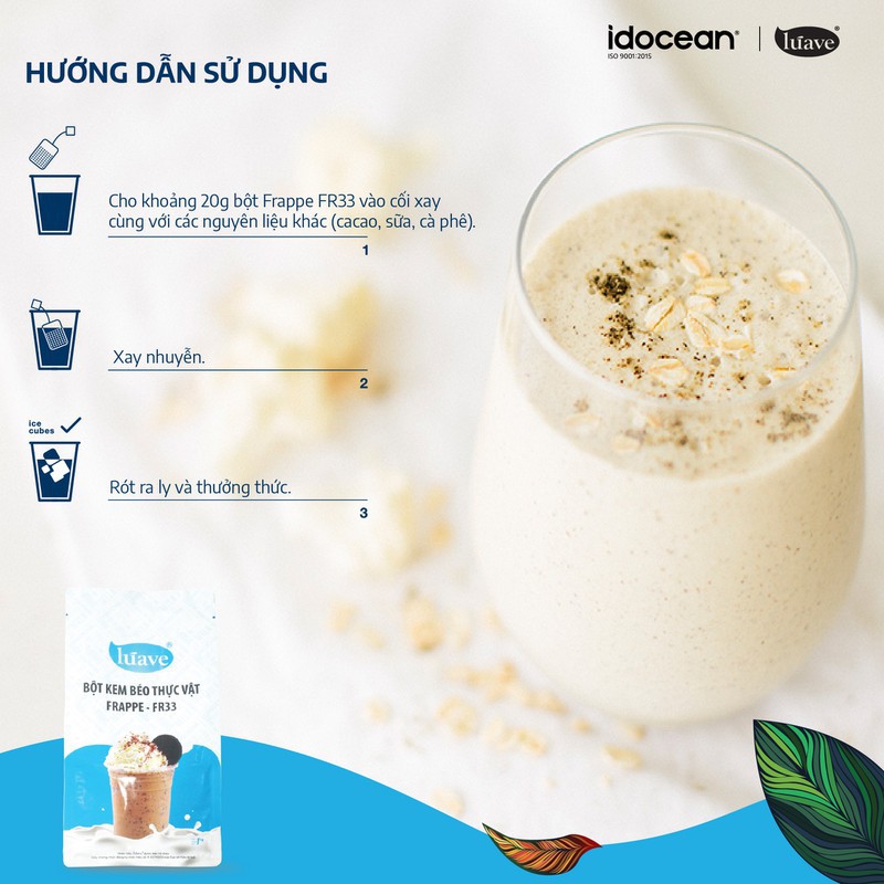 Bột Kem Béo Thực Vật Frappe FR33 LÚAVE 1kg