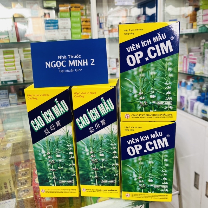 ✅  Cao Ích Mẫu OPC _Điều hòa kinh nguyệt,đau bụng kinh.Dạng nước chai lớn .Dạng viên