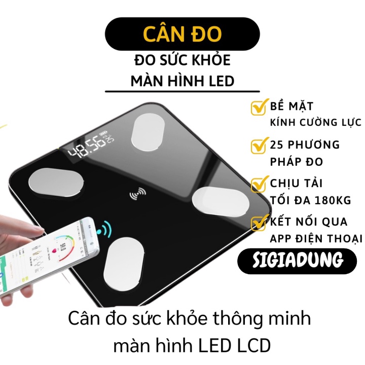 [SGD] Cân Điện Tử Sức Khỏe - Cân Tích Hợp 25 Phương Pháp Chỉ Số Cơ Thể, Lượng Nước 6081