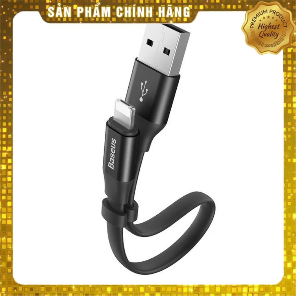 Dây cáp sạc 2 trong 1 Lightning / MicroUSB Baseus Two in One 23cm dây dẹt